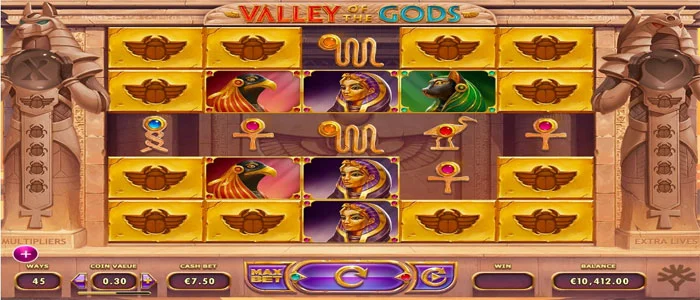 Bonus & Fitur Slot Valley of the Gods